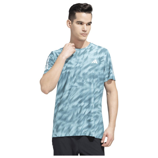 Adidas Ανδρική κοντομάνικη μπλούζα Own the Run Allover Print Tee